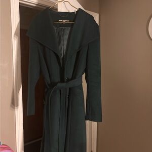 Karl Lagerfeld Wide Collar Wool Coat